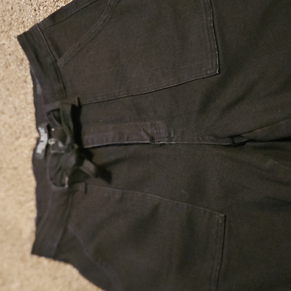 Judy Blue Black Denim Joggers Size 9/29 - Picture 4 of 5